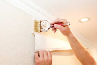 Pose de papier peint à Moléans — revêtements muraux et toiles de verre